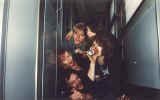 Pik - Martine (girl) - Jenz - Jamez (roadie) - Zjantie (1988 - in the train to the Bazel-gig (CHE))