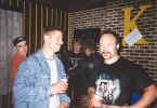 Pik enjoying the company of friends and beer (18/07/1998 - before the Dentergem-gig)